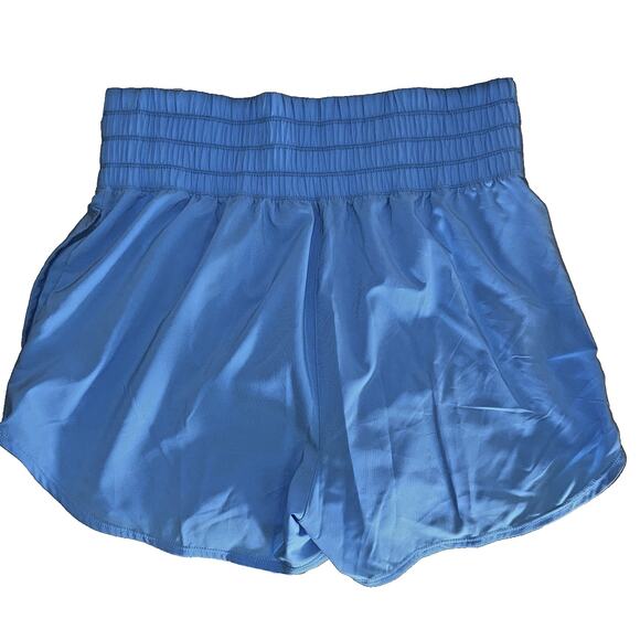 Nike Shorts *NEW* One Dri-Fit Ultra High Waist 3" w/ Brief Size WM LARGE Blue - Picture 2 of 8